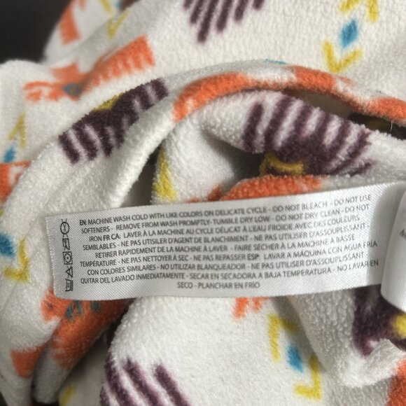 ARIAT Fleece 1/4 Zip Sweatshirt Orange Southwest Aztec Print Women’s Size S - Picture 10 of 11